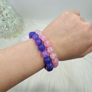 Celina Glass Beaded Bracelet Duo Bundle